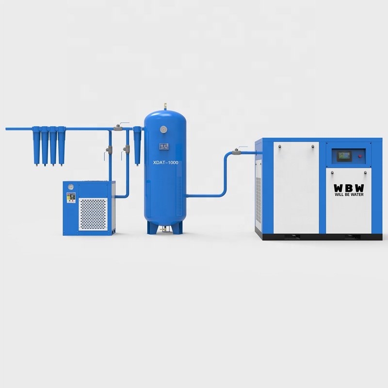 100% Oil Free 22kw Screw air Compressor 3.6m3/min 8bar Oil Free air Compressor