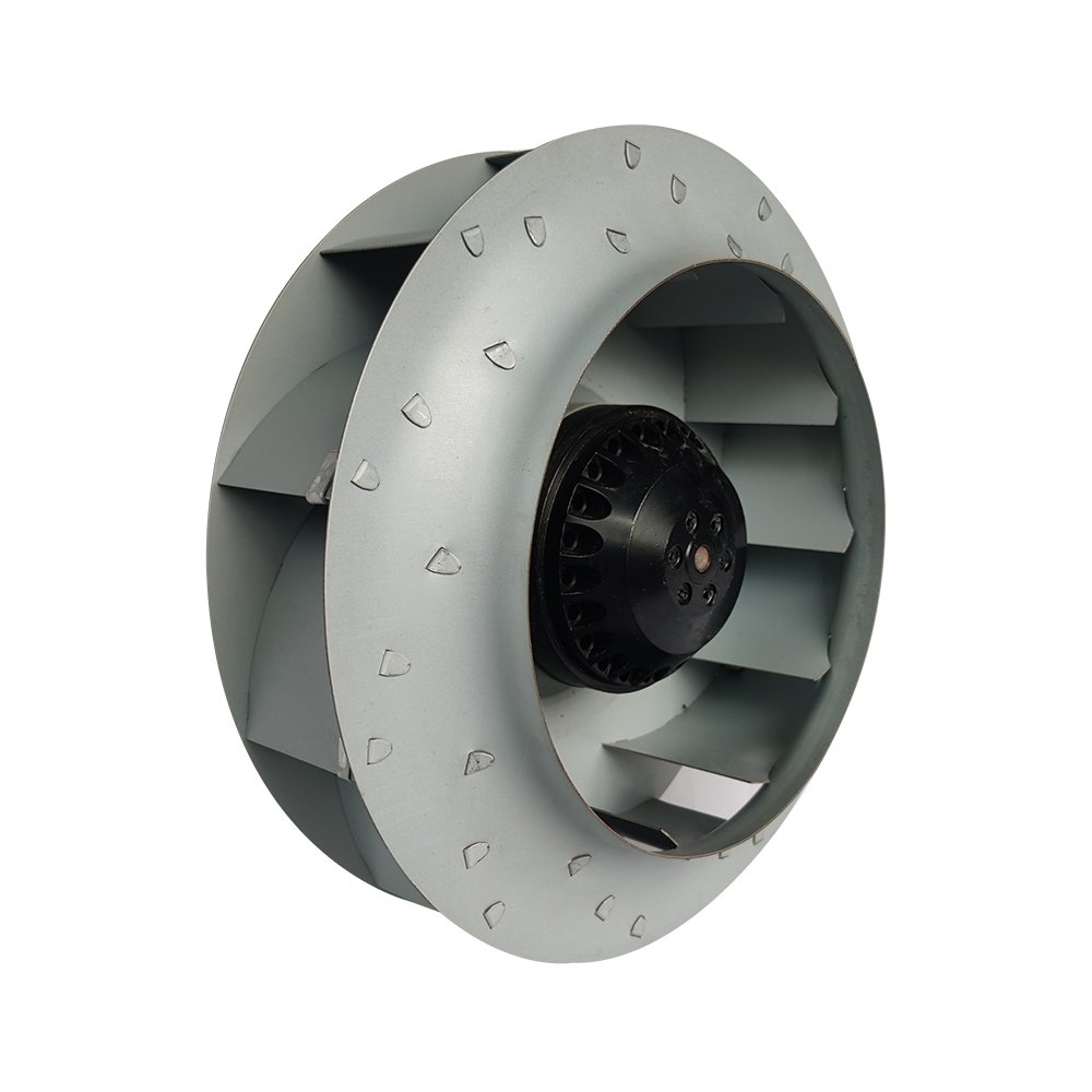 Kironmotor 225mm 4 Pole Single Phase Galvanized Impeller Centrifugal Fan for Fresh air System Fan