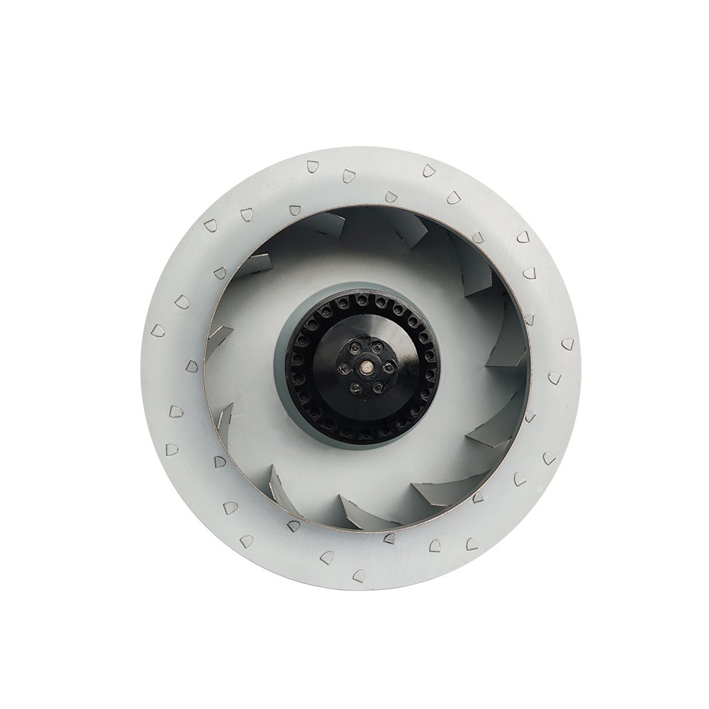 Kironmotor 225mm 4 Pole Single Phase Galvanized Impeller Centrifugal Fan for Fresh air System Fan