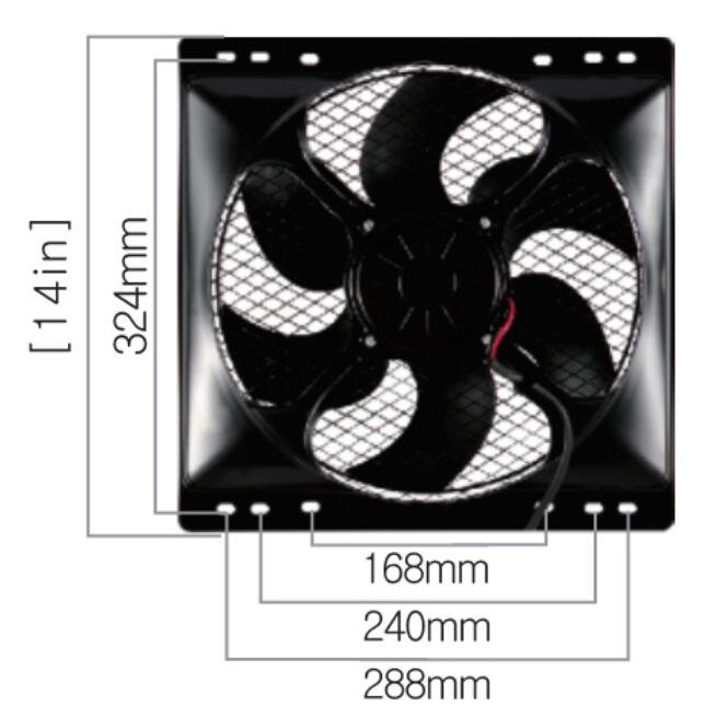 Air Conditioner Condenser Fan Push Pull 24V Radiator Fan for Trucks JKH T831414