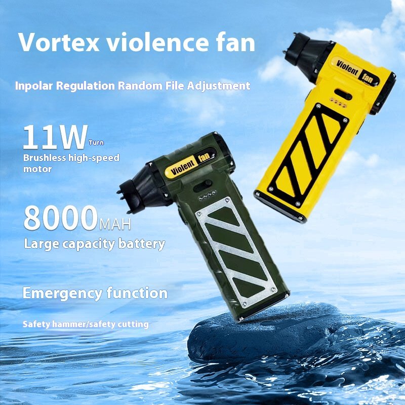 Car Mounted Turbofan Brushless Motor Camping Barbecue Blower Handheld Portable Hand Turbo Jet Fan