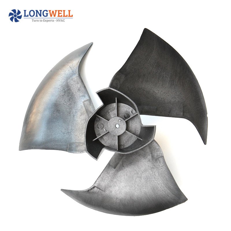 LongWell 96-560 Tubular Impeller Diameter Plastic Flow Fan Blades for air Conditioner Excavator Blower air Conditioning Impeller