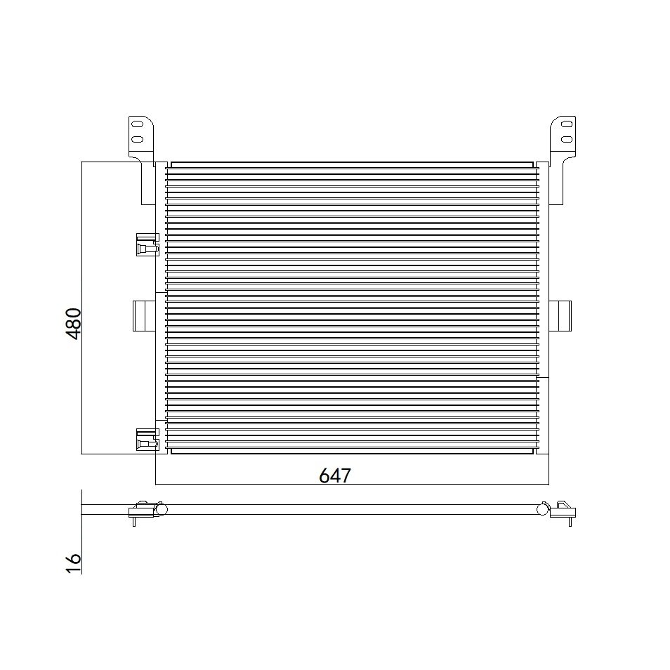 Aftermarket Car Auto Air Conditioning System Auto AC Condenser for RENAULT PREMIUM TRUCK OEM 5010619517