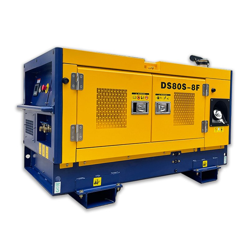 70 Cfm 8bar 2 M3/min Diesel Screw Air Compressor with Engine Perkins 403D-15