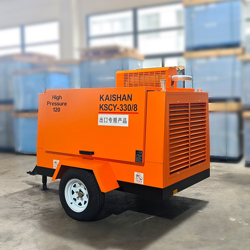 Rock Drill Compressor Cheap Price Screw Compressor Air Compressor Diesel KSCY-330/8 Portable Diesel Engine 25 Hp 75hp