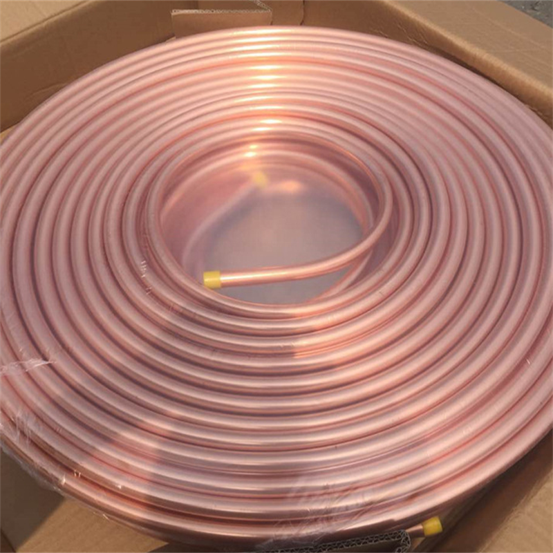 Customizable 15mm 3/8\" Insulated Pancake Coil Copper Pipe C11000 Brass Grade for Air Conditioner Condensers