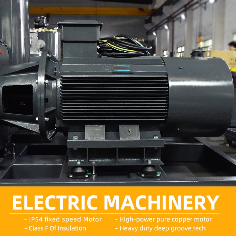HANDE 220KW Air Compressor Power Frequency 300HP Hanbell Airend Inovance Inverter IP55 Fixed Speed Rotary Screw Air Compressor