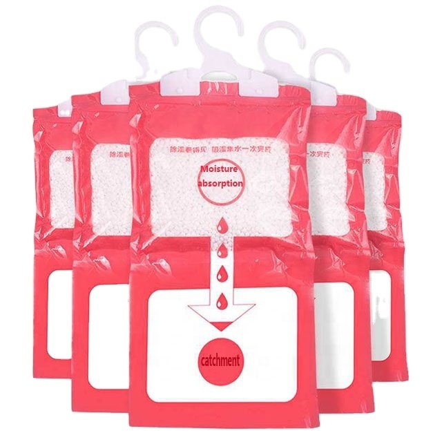 Disposable Moisture Absorber Calcium Chlorid Hanging Dehumidifier Bag for Wardrobe