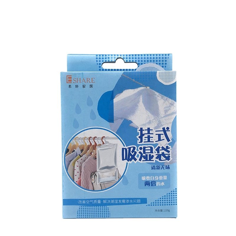 Disposable Moisture Absorber Calcium Chlorid Hanging Dehumidifier Bag for Wardrobe