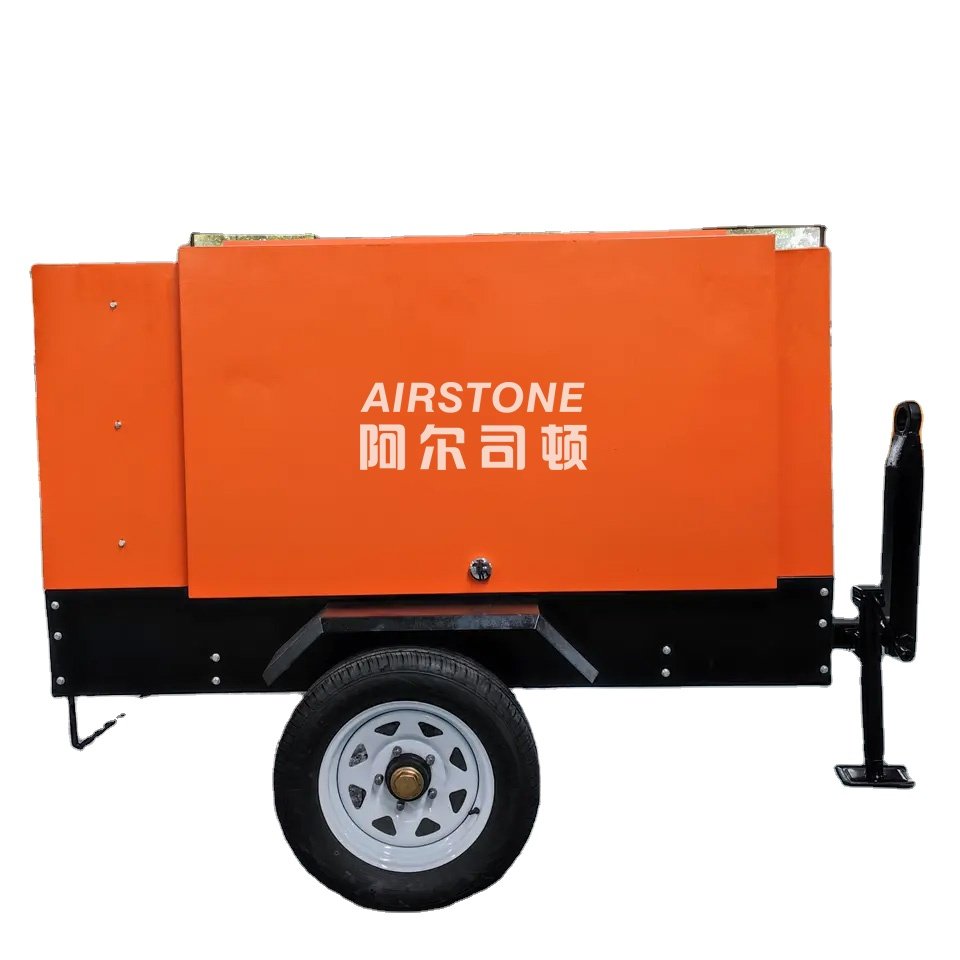 China Manufacture Compact Compresor De Aire Portatil 10m3/min 10 Bar Diesel Portable Mobile Air Compressor