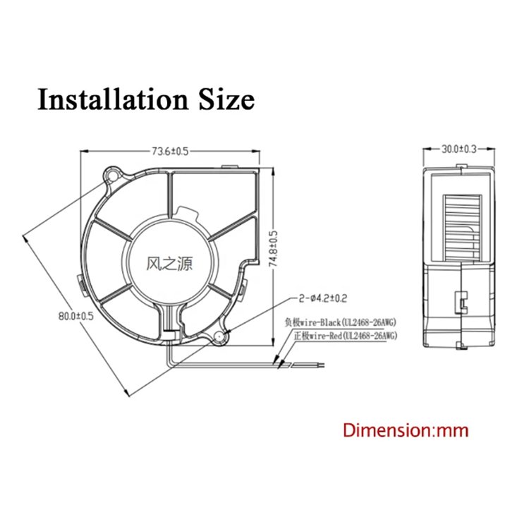 Durable Long Life Steam Exhaust Fan Blower Explosion Proof High Speed Blower Fan 3010 Blower Cooling Fan