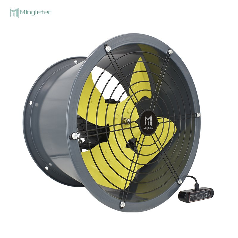 High Speed Metal Blade Industrial Axial Touch Screen Control Kitchen Factory Warehouse Use Heavy Duty Air Blower Fan