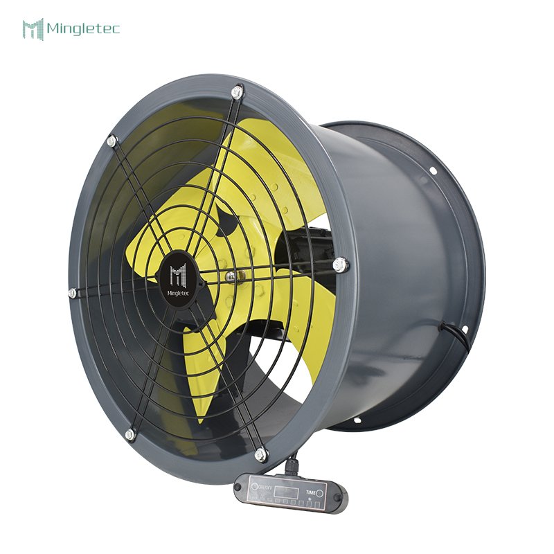High Speed Metal Blade Industrial Axial Touch Screen Control Kitchen Factory Warehouse Use Heavy Duty Air Blower Fan