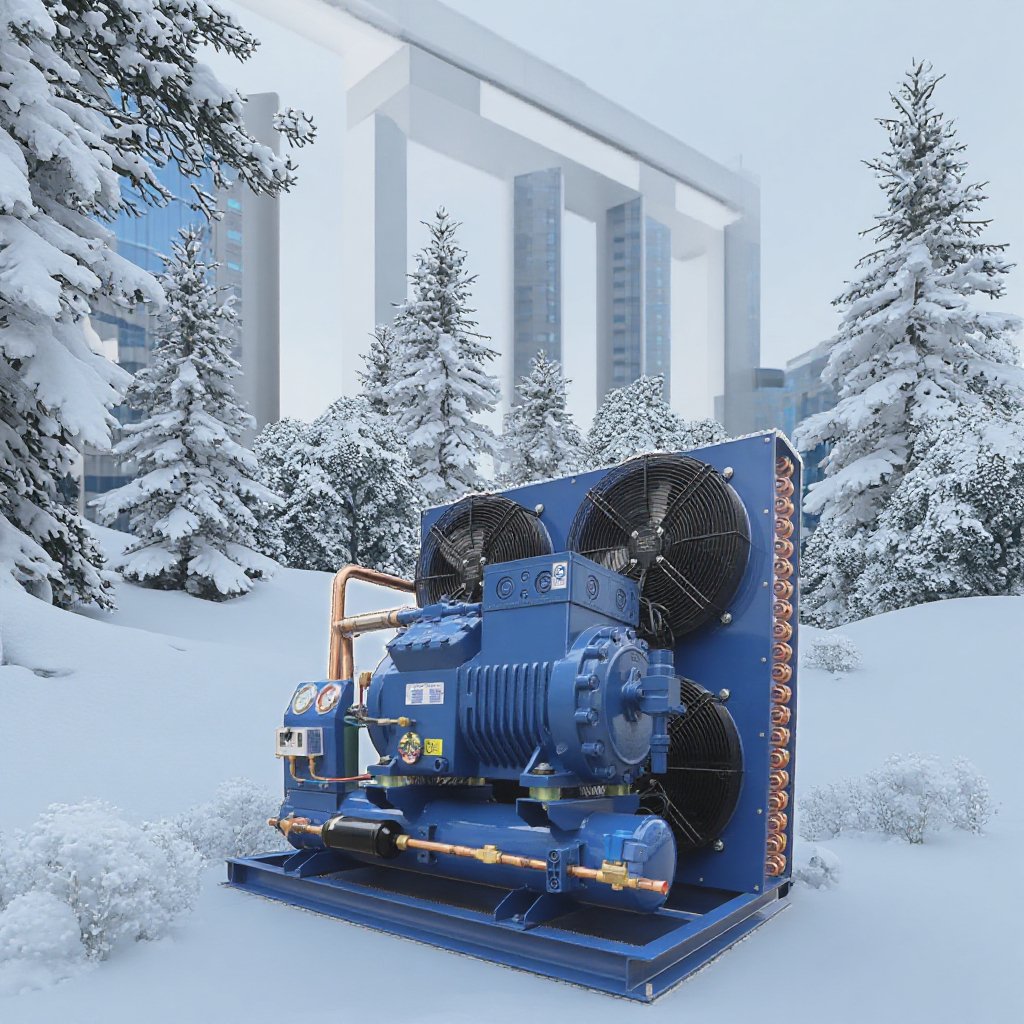 Huarui 10 Ton Air-Cooled Condensing Unit New Condition Energy Saving Technology Refrigeration Cold Rooms Blast Freezers