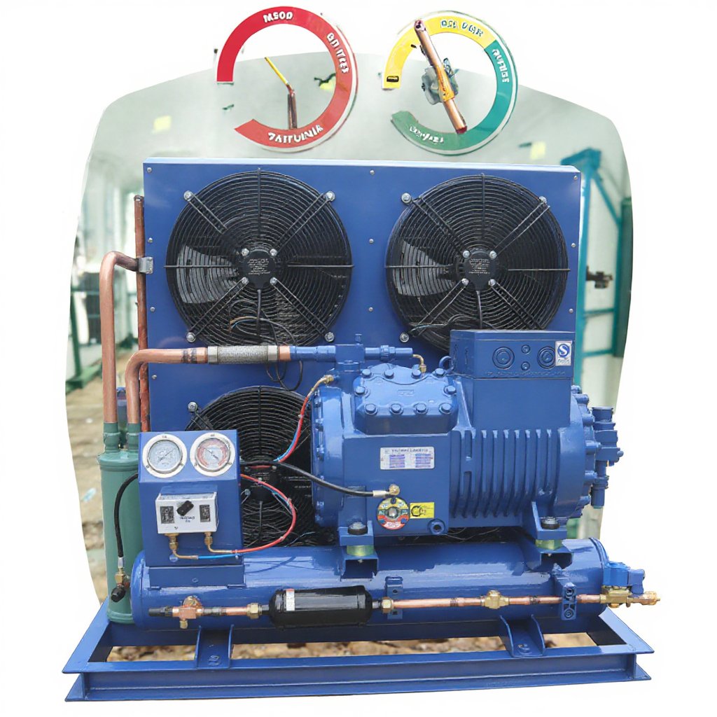 Huarui 10 Ton Air-Cooled Condensing Unit New Condition Energy Saving Technology Refrigeration Cold Rooms Blast Freezers