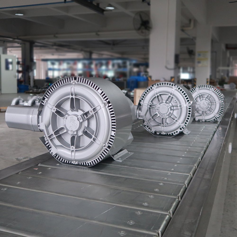 High Quality Motor Aquaculture Ring Blower Double Stage Regenerative Air Blower for Fish Farming
