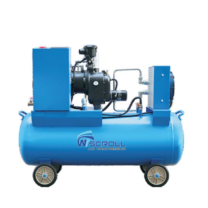 Manufacturer Direct Supply Mobile Electric Air Compressor Silent 20Hp High Pressure Electric Oil-Less Scroll Compressor