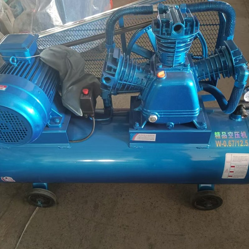 Portable 3HP 2.2KW Industrial Belt Drive Air Compressor 960RPM Speed with 250L/min 8bar Painting-Gas Powered Core Tank Component