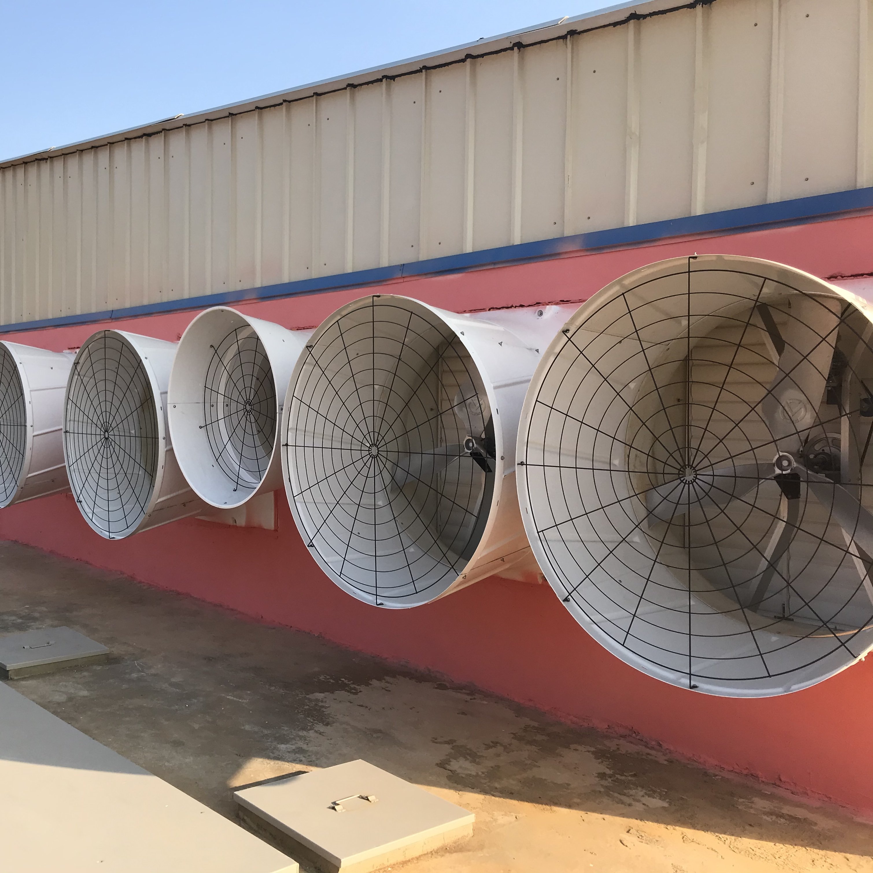 220v 380v IP66 1450RPM IE4 Fiberglass Greenhouse FRP Industrial Exhaust Fan Ventilation Fan for Greenhouse Poultry Farm