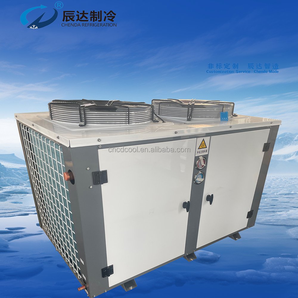 Freezer Box Type Air Handler Contained Condenser Unit Refrigeration Condensing Unit with Compressor for Chiller Cold Room