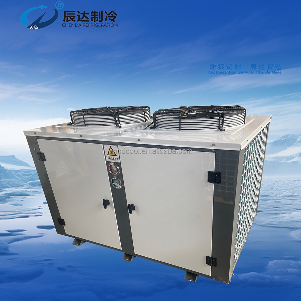 Freezer Box Type Air Handler Contained Condenser Unit Refrigeration Condensing Unit with Compressor for Chiller Cold Room