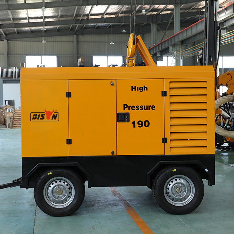 Electric AC Power Mobile 18.5kw 25hp 7bar 8bar 10bar 3 Phase Single Stage Screw air Compressor With ISO Certificate With Wheel