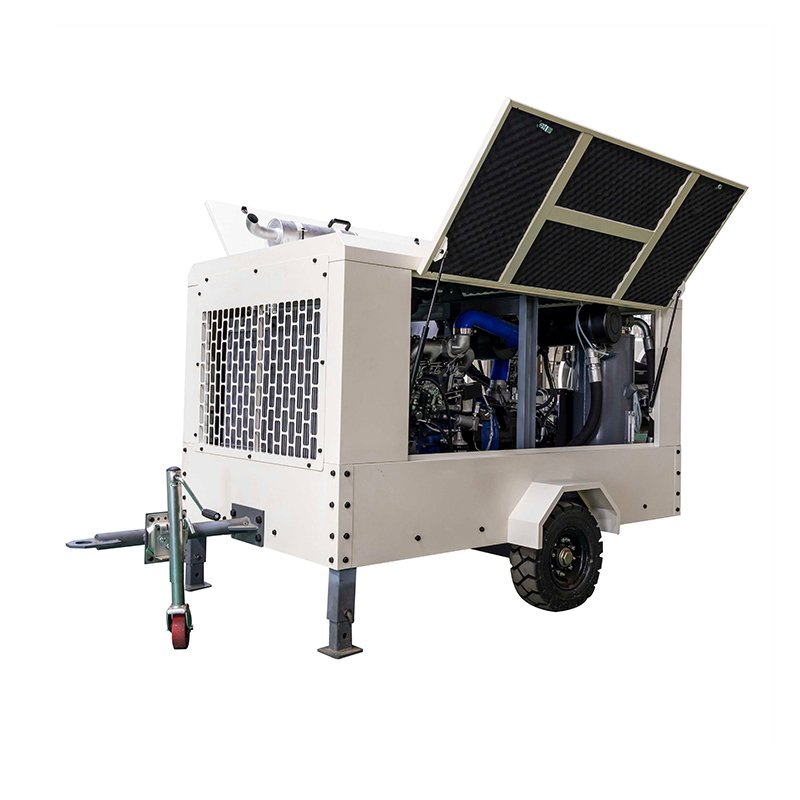 176Cfm 7Bar 42kW Diesel Engine Portable Industrial Screw Air Compressor Manufacturers