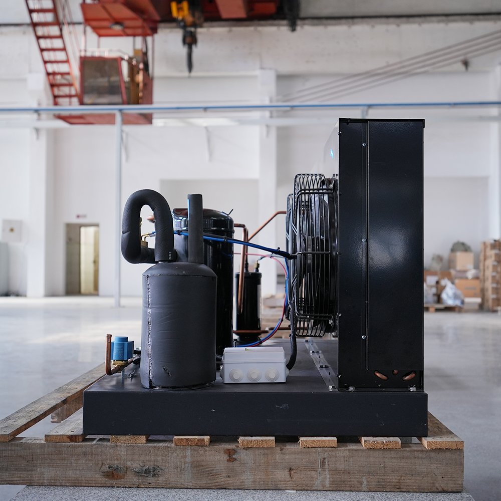 6HP Open Type Air Cooled Condensing Unit Bizter Compressor R410A Refrigeration Freezer Room Core Motor Gear Cold Rooms