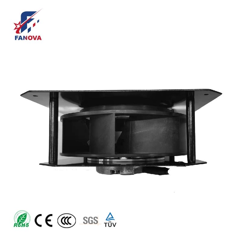 Customized 225mm 85V Easy Installation DC Backward Curved Centrifugal Impeller Radial Blower Fan