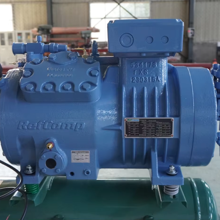 Reliable Supplier 20hp Refcomp Brand Condensing Unit Air Cooled Piston Compressor -25℃ Industrial Fast Frozen Blast Freezer Room