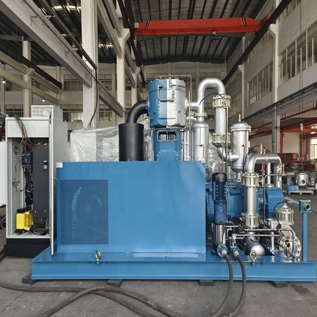 Industrial Air Compressor High Pressure PET Plastic Bottling Machine Oil Free Air Compressor