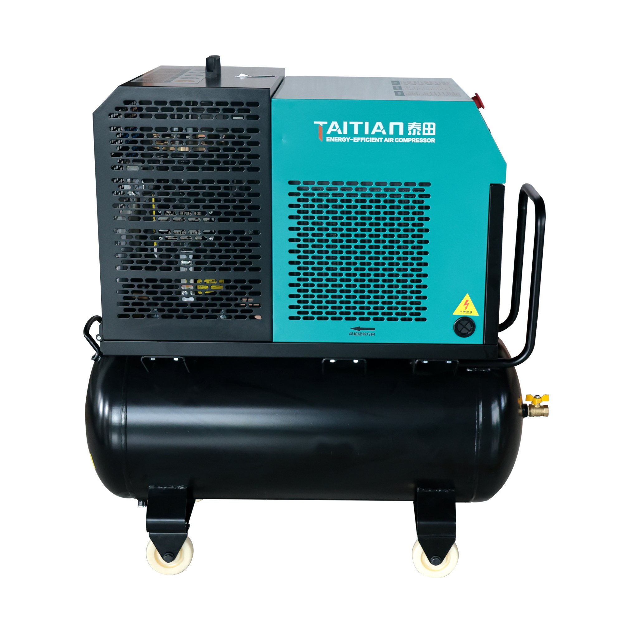 7HP 5.5KW All in One with 100L air tank Portable Screw Air Compressor Industrial Compressor