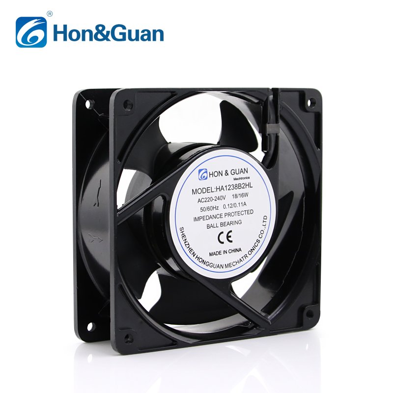 Best Selling 120Mm*120Mm*38Mm 220V Waterproof Axial Blower Simple Installation Ball Bearing Silent Cooling Fan