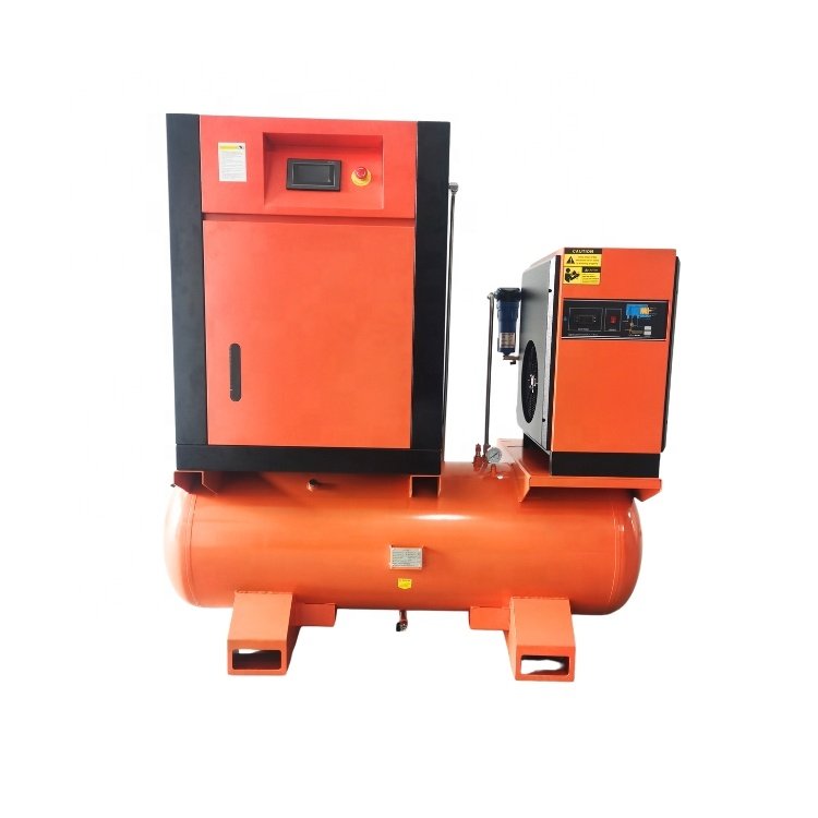 China Supplier High Pressure Air-compressor Machines Industrial screw type air compressor with air tank 500 Liter