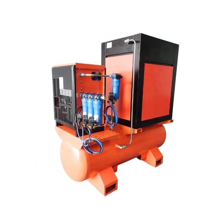 China Supplier High Pressure Air-compressor Machines Industrial screw type air compressor with air tank 500 Liter