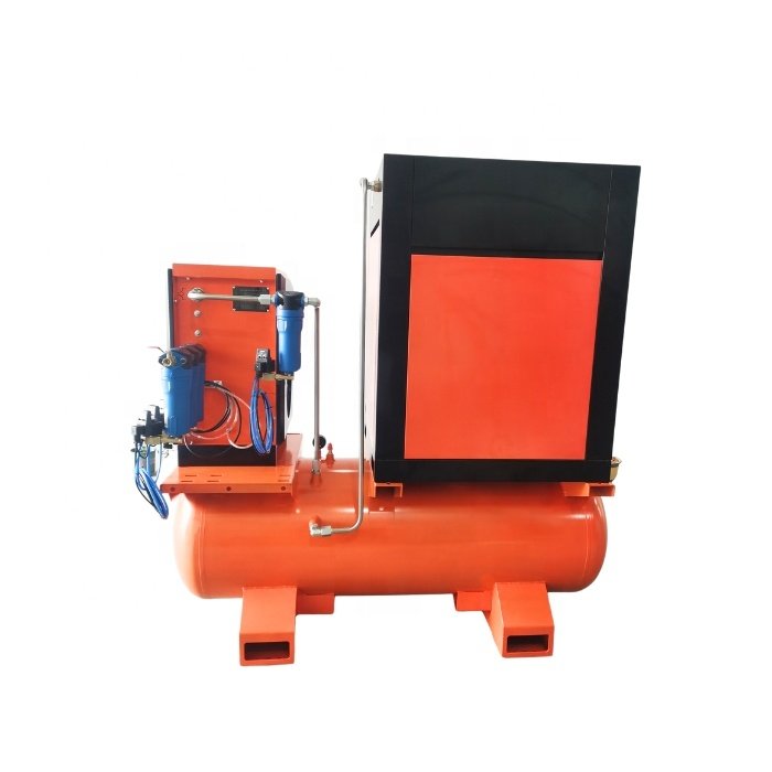 China Supplier High Pressure Air-compressor Machines Industrial screw type air compressor with air tank 500 Liter