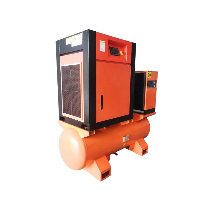 China Supplier High Pressure Air-compressor Machines Industrial screw type air compressor with air tank 500 Liter