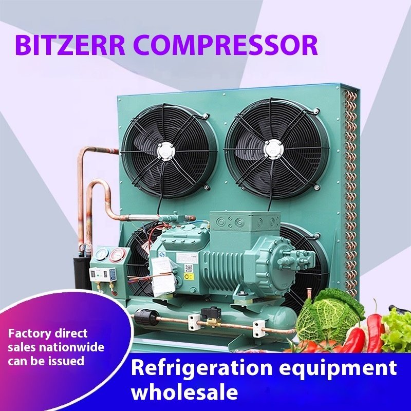 Low Temperature Semi-hermetic Compressor Condensing Unit Cold Storage Bit-zer Compressor