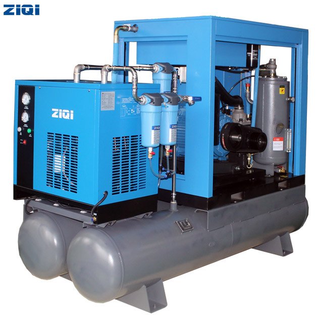High Efficiency Best Price 18.5KW 380V Vertical Ingersoll Rand Screw air Compressor With air tank and air Dryer