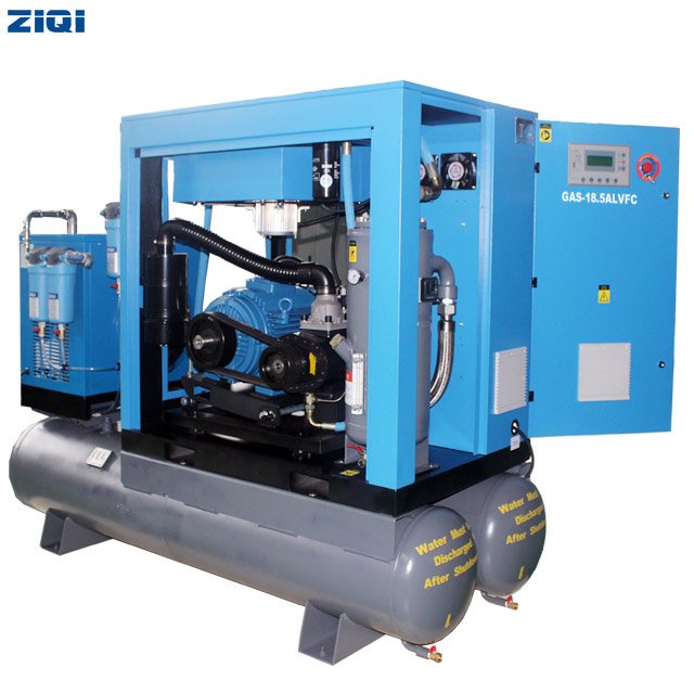 High Efficiency Best Price 18.5KW 380V Vertical Ingersoll Rand Screw air Compressor With air tank and air Dryer