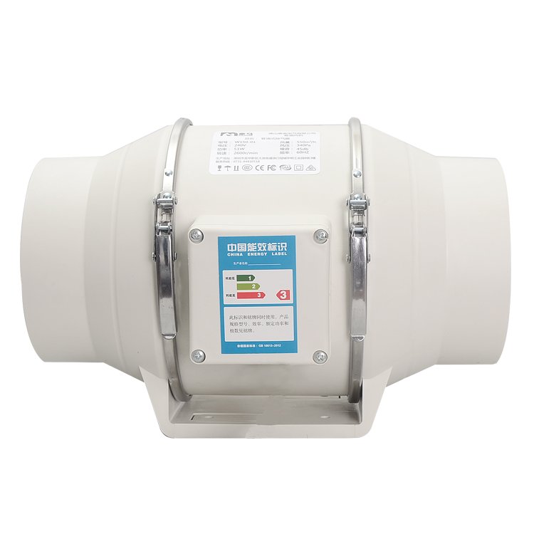 3 4 6 8 10 12 Inch Ac Make up Air Duct Unit Kitchen Exhaust Fan Smart Brushless Mixed Flow Axial Inline Duct Fan