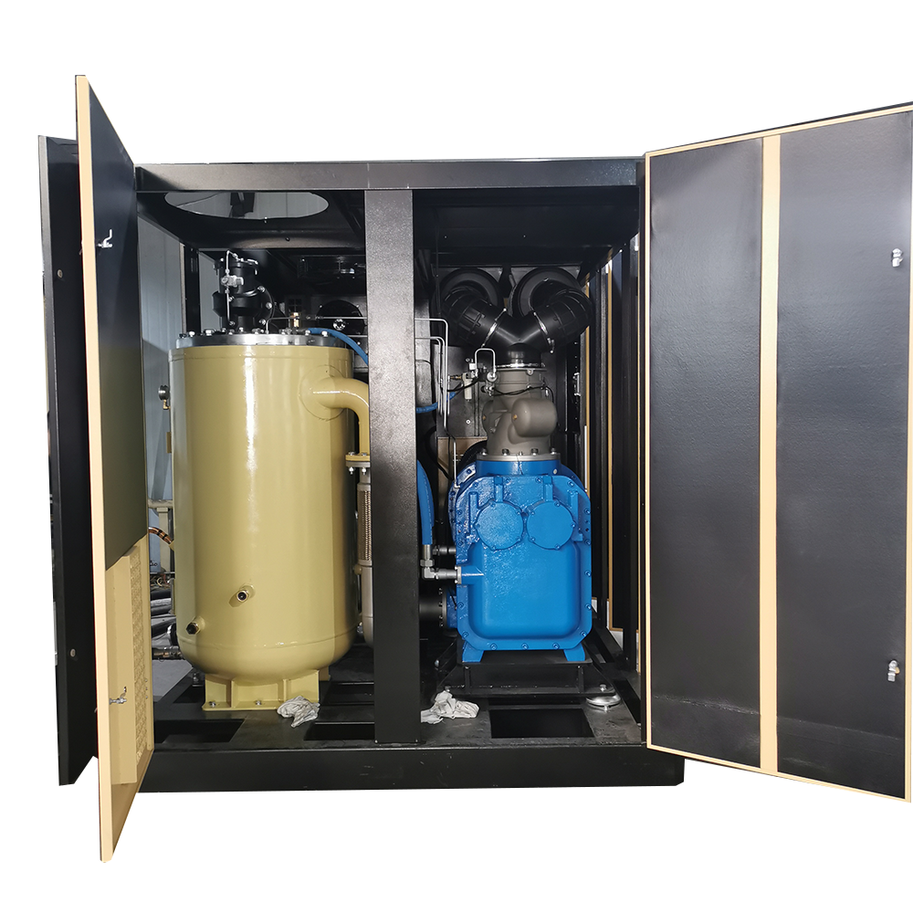 Airmusen Water Cooled Energy Saving Efficiency PM VSD Two Stage Screw air Compressor 250KW 330HP 8/10bar 55m3 /min