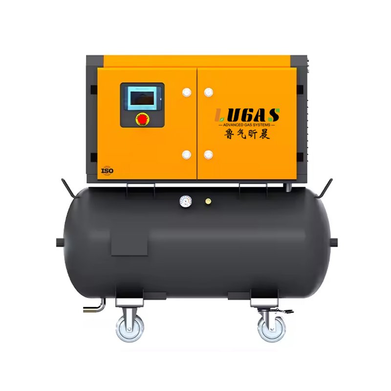 High Efficiency Silent 7-12Bar 4Kw-11Kw Single Phase 2-In-1Portable Screw Air Compressor With Factory Price