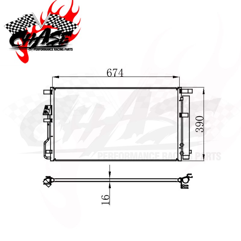 COOLING SYSTEM AUTO CAR CONDENSER for AIR CONDITIONING HYUNDAI TUCSON LX 16- 97606-D3500 97606D3500 940820 AUTO PARTS