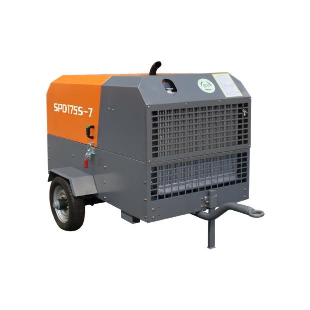 SPD175S-7 diesel Screw air Compressor ( 7bar 5m3/min)