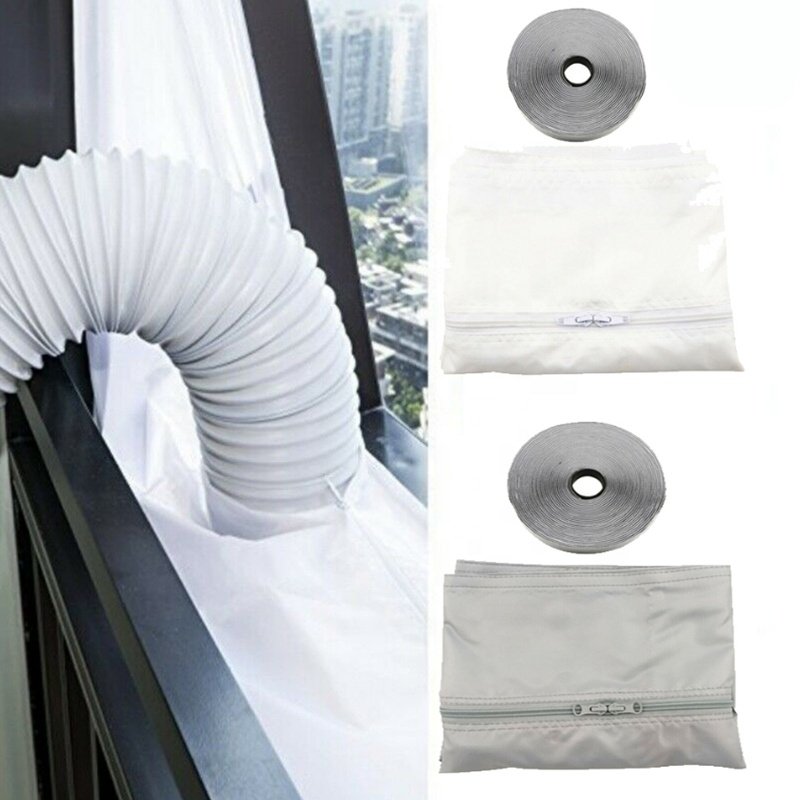 Waterproof AirLock Window Sealing Kit for Air Conditioning Soft Cloth Sealing Baffle