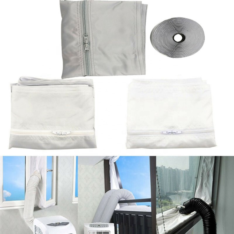 Waterproof AirLock Window Sealing Kit for Air Conditioning Soft Cloth Sealing Baffle