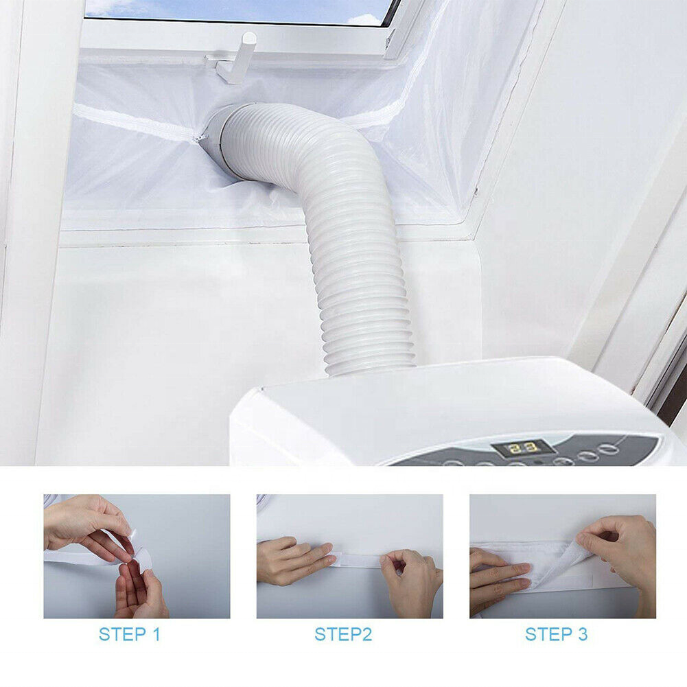 Waterproof AirLock Window Sealing Kit for Air Conditioning Soft Cloth Sealing Baffle