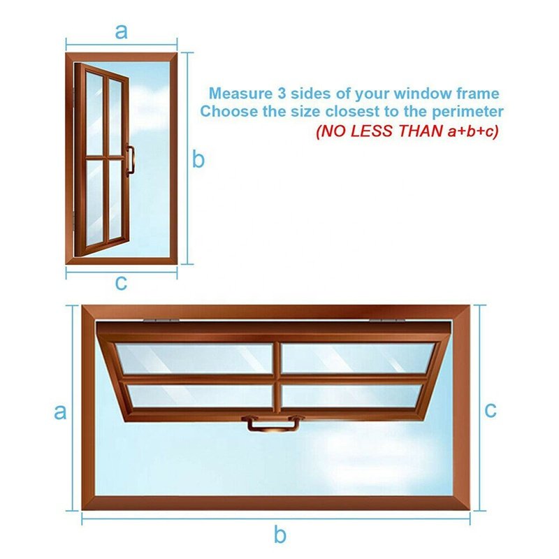 Waterproof AirLock Window Sealing Kit for Air Conditioning Soft Cloth Sealing Baffle