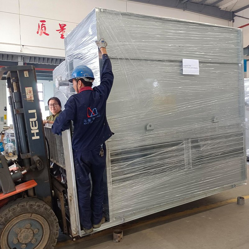 New 10 Ton Closed Counter Flow Water Cooling Towers Economical Evaporative Condenser Efficient Motor Fan Pump Made Durable Metal
